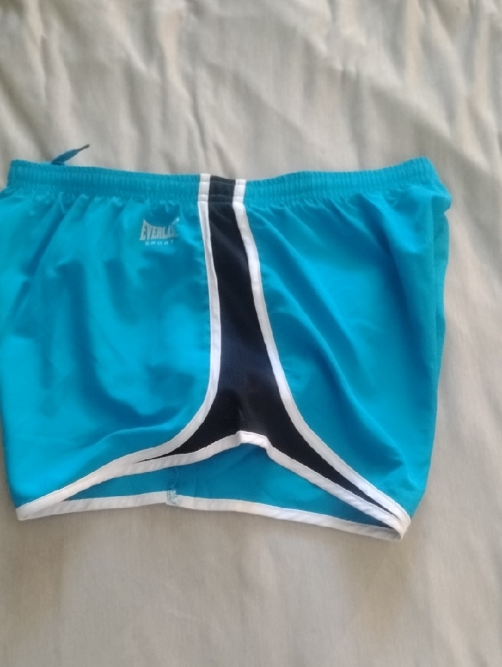 Everlast Teal Athletic Shorts with Black and White Trim - Picture 3 of 6